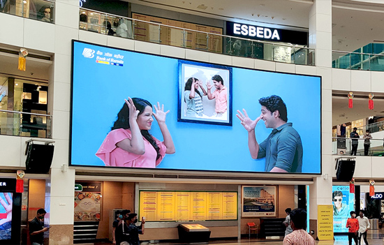 indoor led screen shopping mall